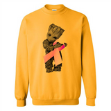 Groot Hug Breast Cancer - Sweatshirt