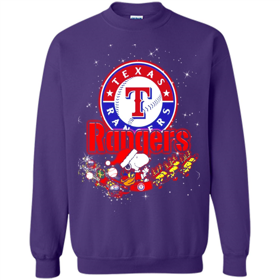 Snoopy Christmas Texas Rangers - Sweatshirt