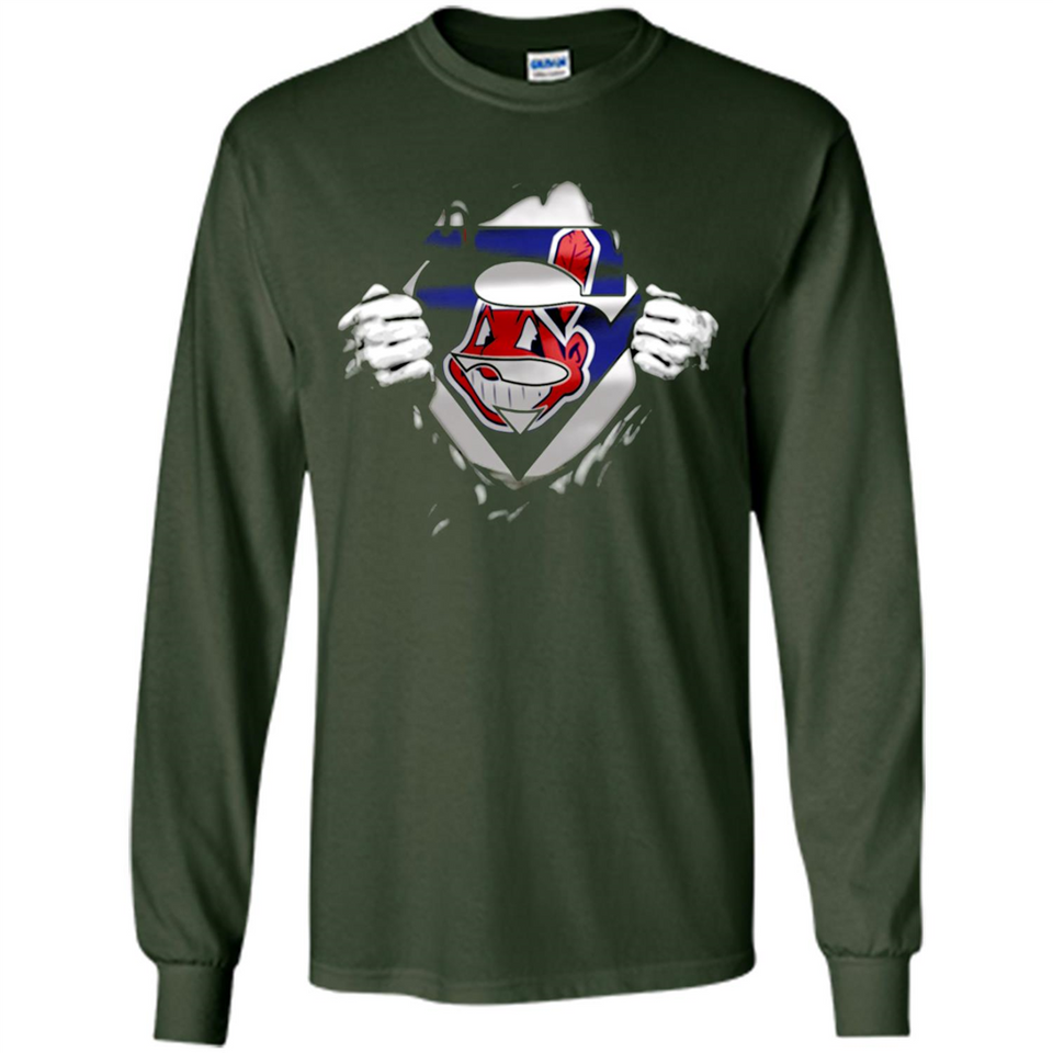 Cleveland Indians And Superman Fans - Long Sleeve T-Shirt
