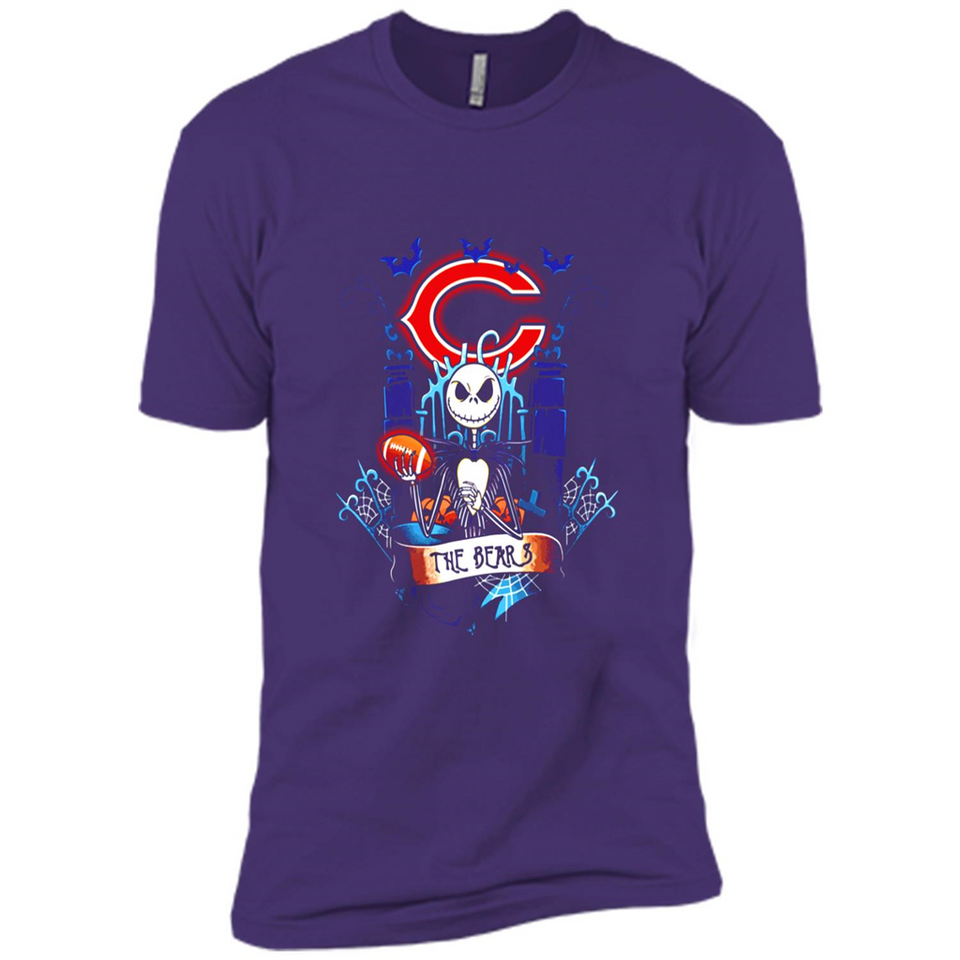 Chicago Bears Halloween The Nightmare Before Christmas - Premium Short Sleeve T-Shirt