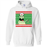 Grinch Nurse Ugly Christmas Sporty T-Shirt PINGPONG - Hoodie