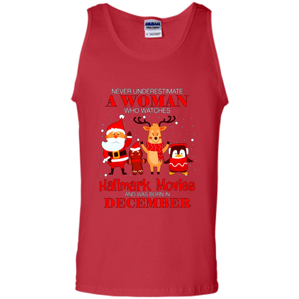 Never Underestimate A December Woman Watches Hallmark Movies Sweatshirt PINGPONG