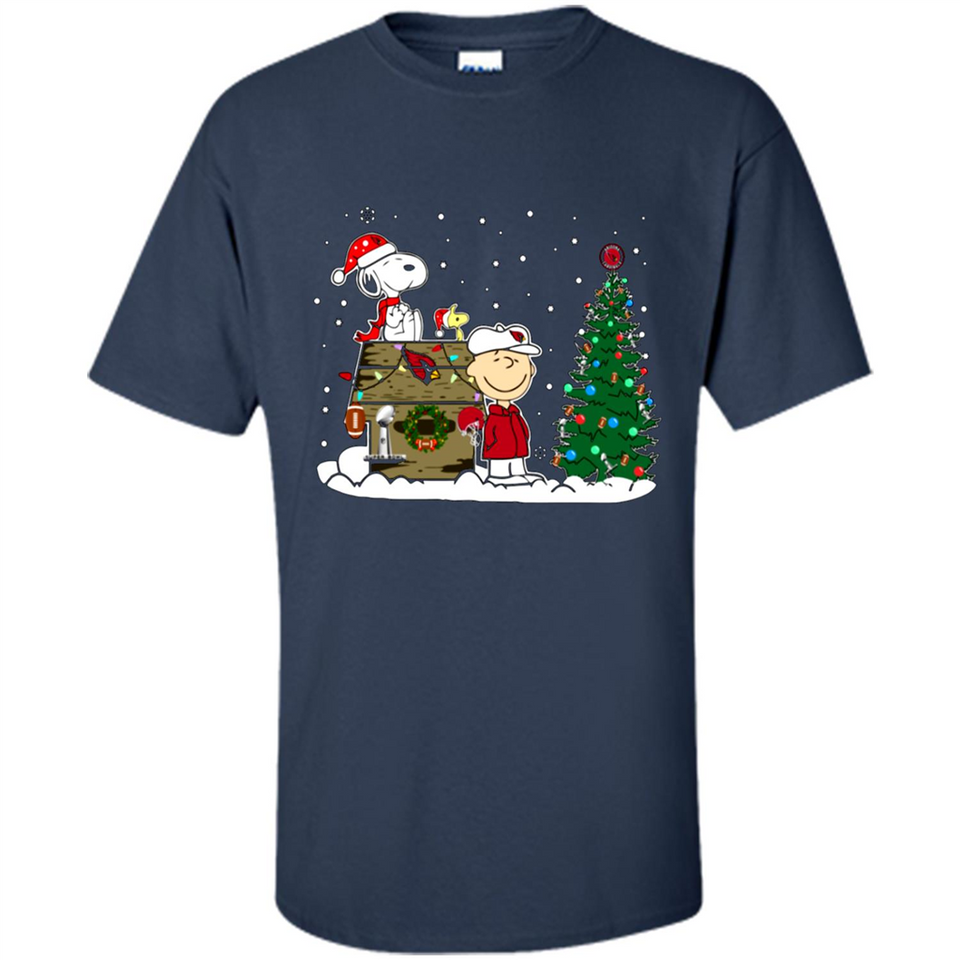 Arizona Cardinals Snoopy The Peanuts Movie Christmas Football Super Bowl pingpong - Shirt