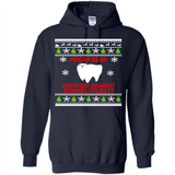 Molar bear fighting against enamel cruelty Christmas - Hoodie