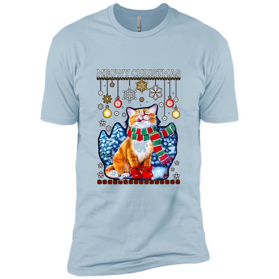 Meowy Christmas Ugly Funny Cats Lover PINGPONG