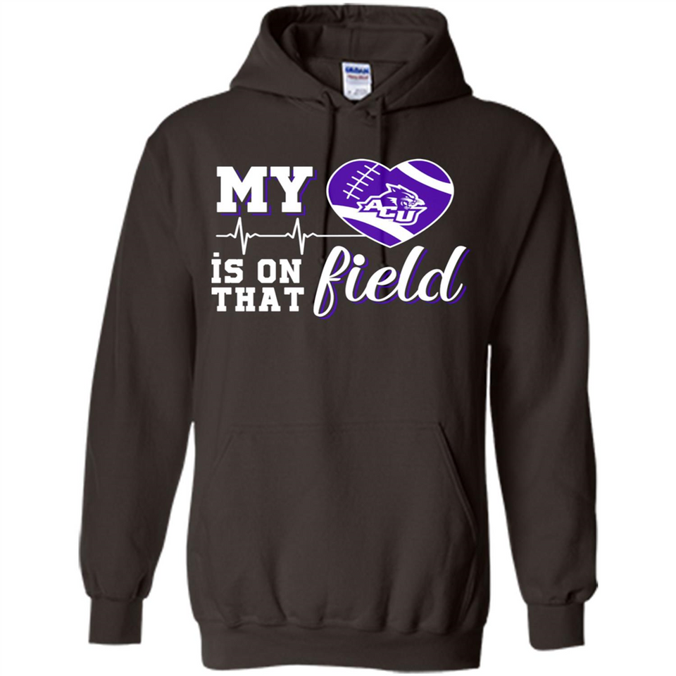 Abilene Christian Wildcats Football My Heart is on that Field - Hoodie