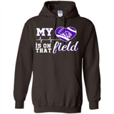 Abilene Christian Wildcats Football My Heart is on that Field - Hoodie