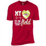 Seattle Seahawks Football My Heart is on that Field - Premium Short Sleeve T-Shirt