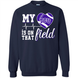 TCU Horned Frogs Football My Heart is on that Field - Sweatshirt