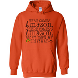 Here Comes Amazon Right Down My Driveway Christmas - Hoodie