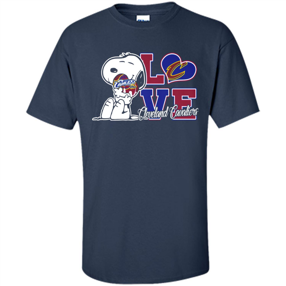 Snoopy loves NBA Cleveland Cavaliers - Shirt