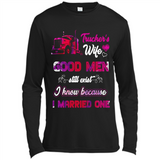 Trucker’s Wife Good Men Still Exist I Know Because I Married One - Canvas Long Sleeve T-Shirt