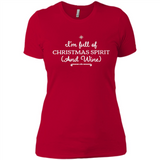 Christmas Tshirt for Women - Christmas Wine