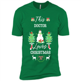 This Doctor Loves Christmas Tree Shirt with Snowman