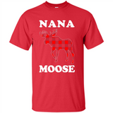 Nana Moose Funny Christmas Plaid Buffalo T-Shirt - Shirt