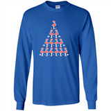 Flamingo Christmas Tree Flamingo - Long Sleeve T-Shirt