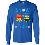 Snow Day Shirt For Green Bay Packers Vs Minion Fans pingpong
