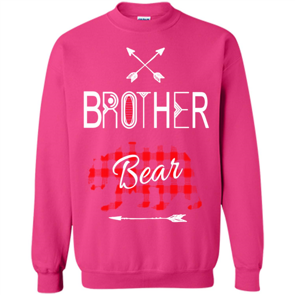 Brother Shirt Buffalo Plaid Family Camping Bear Tee - Sweatshirt
