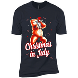 Christmas In July - Funny Dancing Santa - Premium Short Sleeve T-Shirt