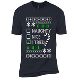 Naughty Nice I Tried Christmas sweatshirt PINGPONG