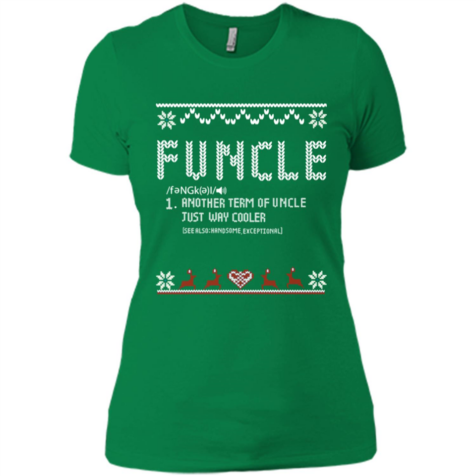 Mens Christmas Funcle Definition - Ladies' Boyfriend T-Shirt