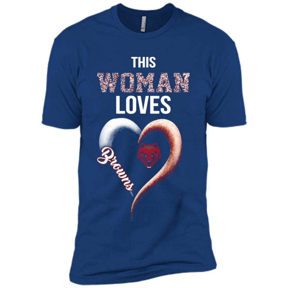 This Woman love Browns NFL football team - Premium Short Sleeve T-Shirt