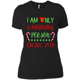 Funny Christmas Gift Santa - Ladies' Boyfriend T-Shirt