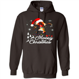 Mooey Christmas Cow Santa Christmas Lover Lights Sweatshirt - Hoodie