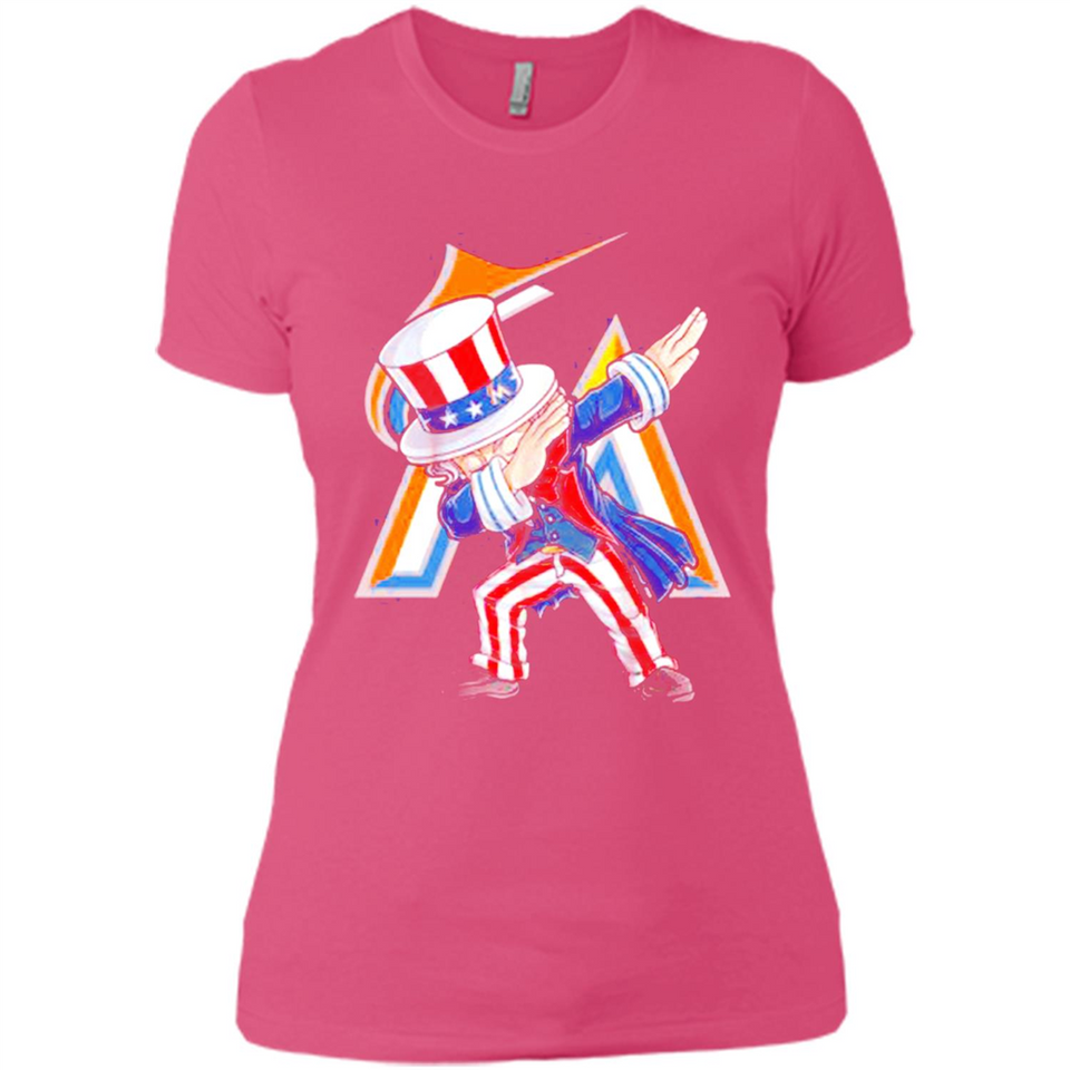 MLB MIAMI MARLINS UNCLE SAM DABBING INDEPENDENCE DAY