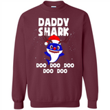 Daddy Shark Costume Reindeer Funny Christmas T-Shirt - Sweatshirt
