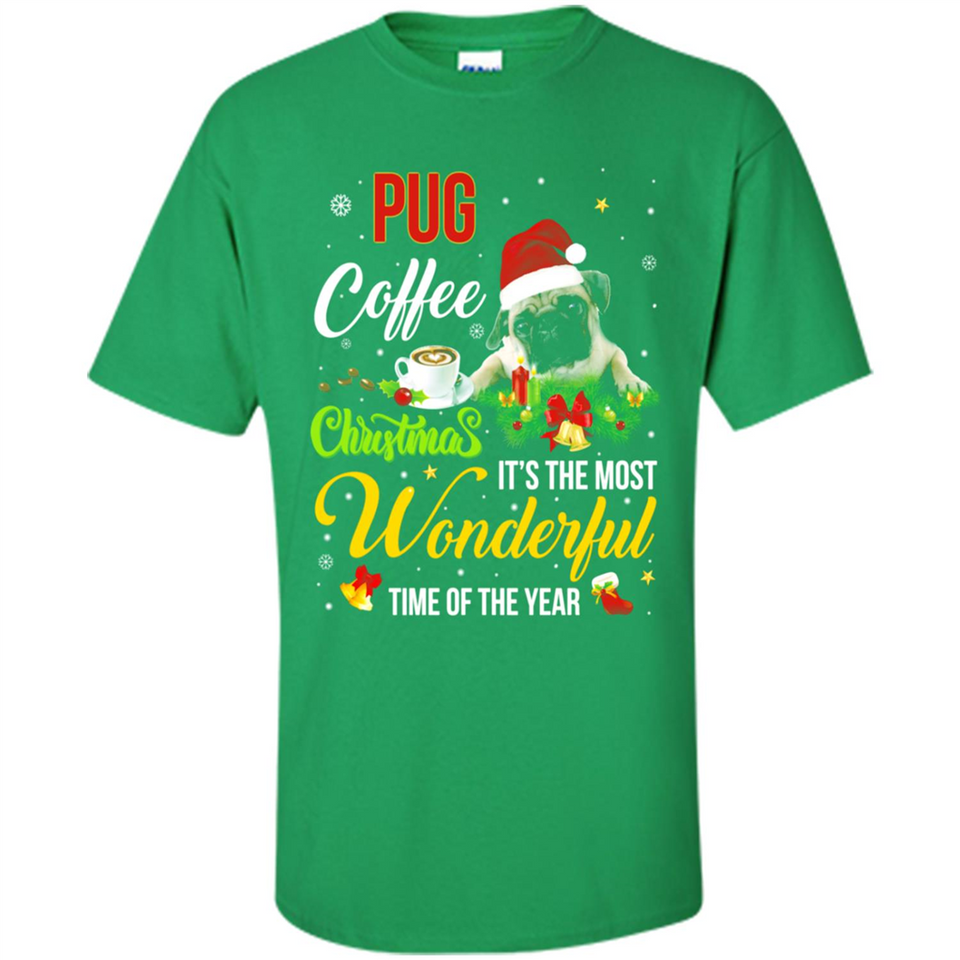 Pug Coffee Wonderful Christmas