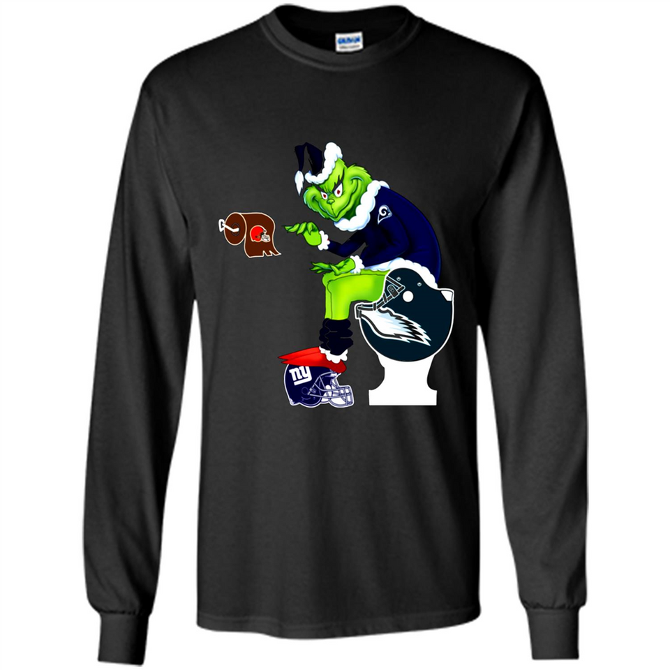 Los Angeles Rams Toilet Grinch Santa Claus Football Fan PINGPONG