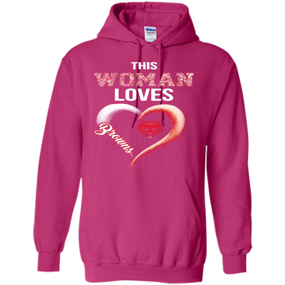 This Woman love Browns NFL football team - Hoodie