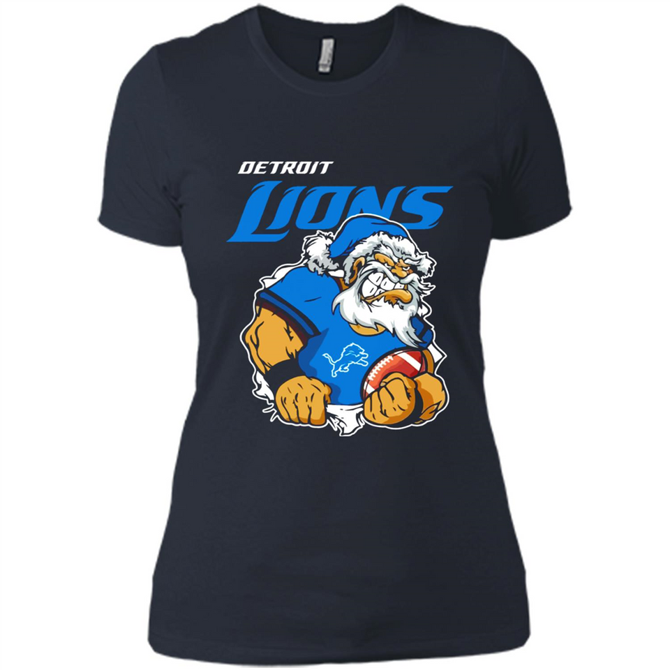 Grumpy Santa Claus Detroit Lions Football Team PINGPONG