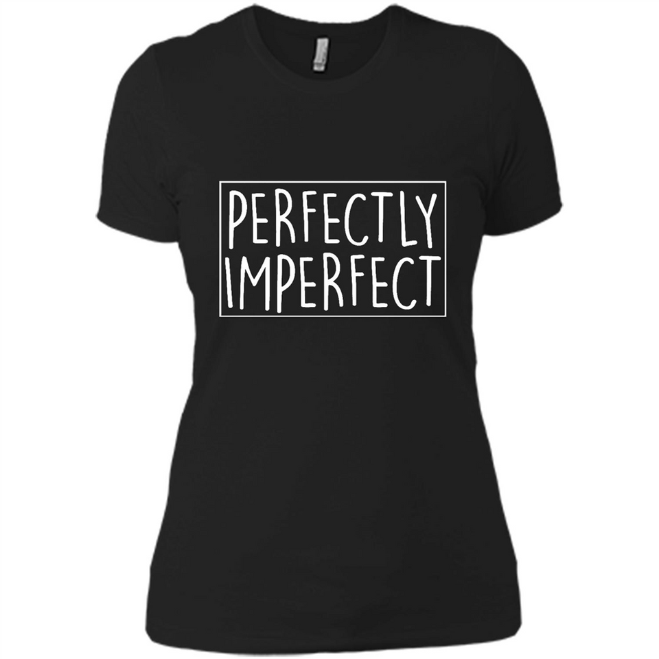 Perfectly Imperfect Black mugs PINGPONG - Ladies' Boyfriend T-Shirt