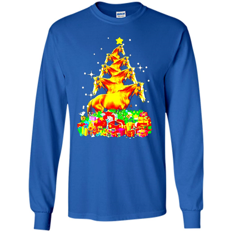 Horse Lover Tees Merry Christmas - Long Sleeve T-Shirt