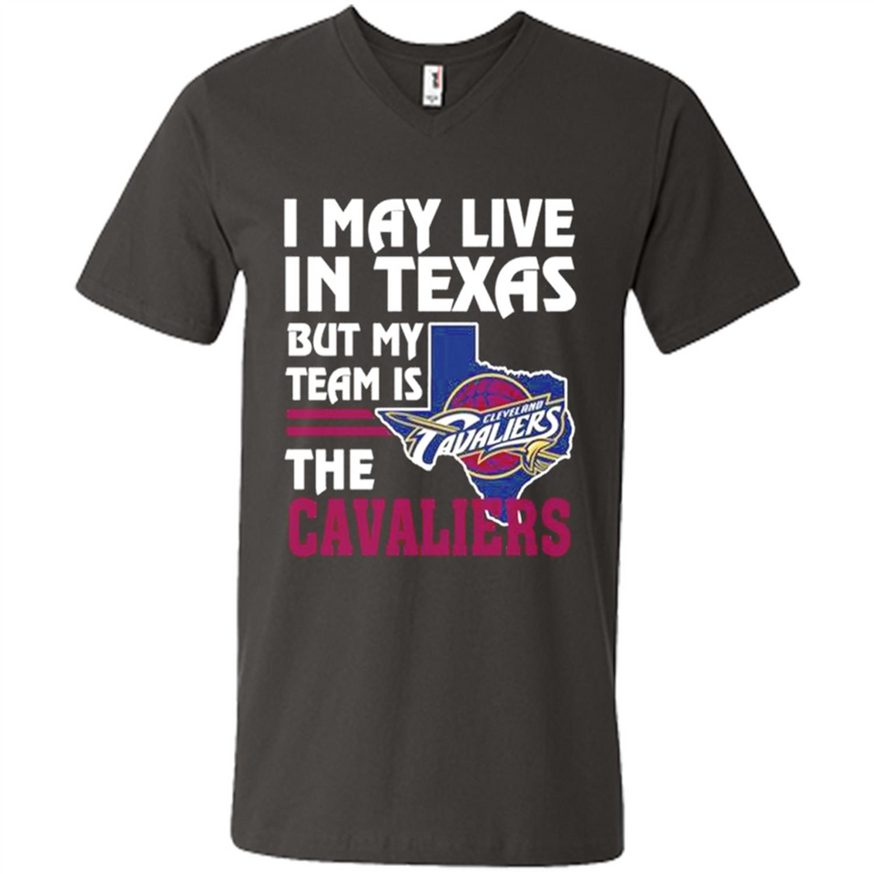 I May Live In Texas But My Team Is The Cavaliers - Men's V-Neck