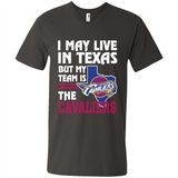 I May Live In Texas But My Team Is The Cavaliers - Men's V-Neck