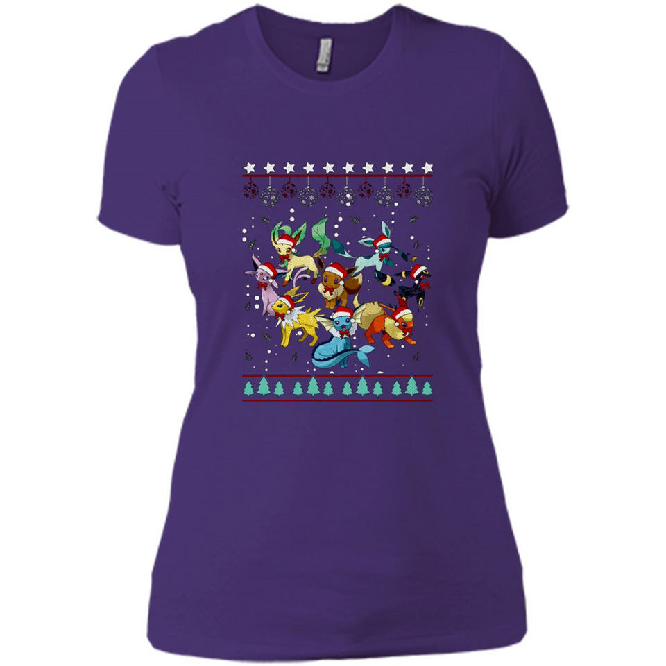 Pokemon Eeveelutions Ugly Christmas Sweater Perfect Christmas PINGPONG