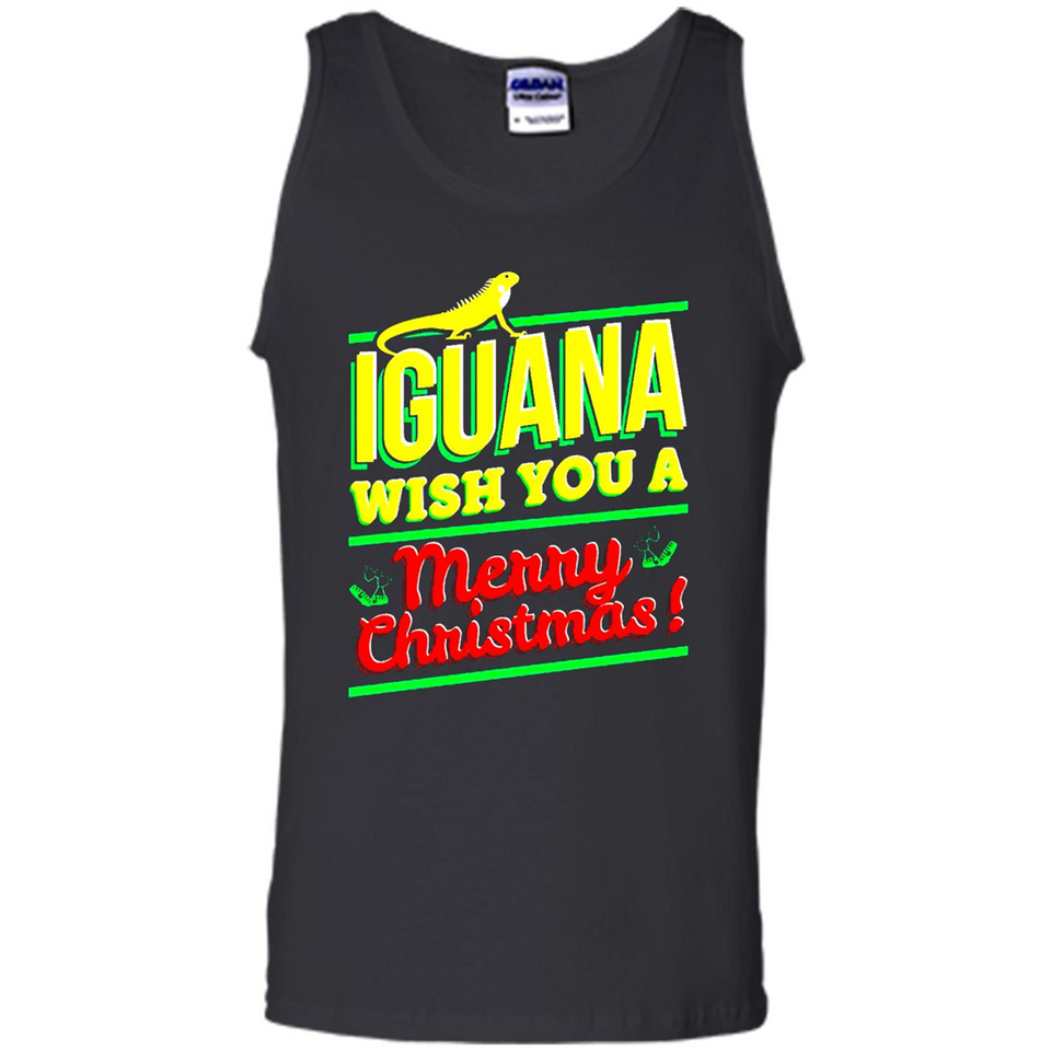 Iguana Wish You A Merry Christmas Animal - Tank Top