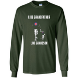 Chicago Cubs GrandFather Like GrandSon - Long Sleeve T-Shirt
