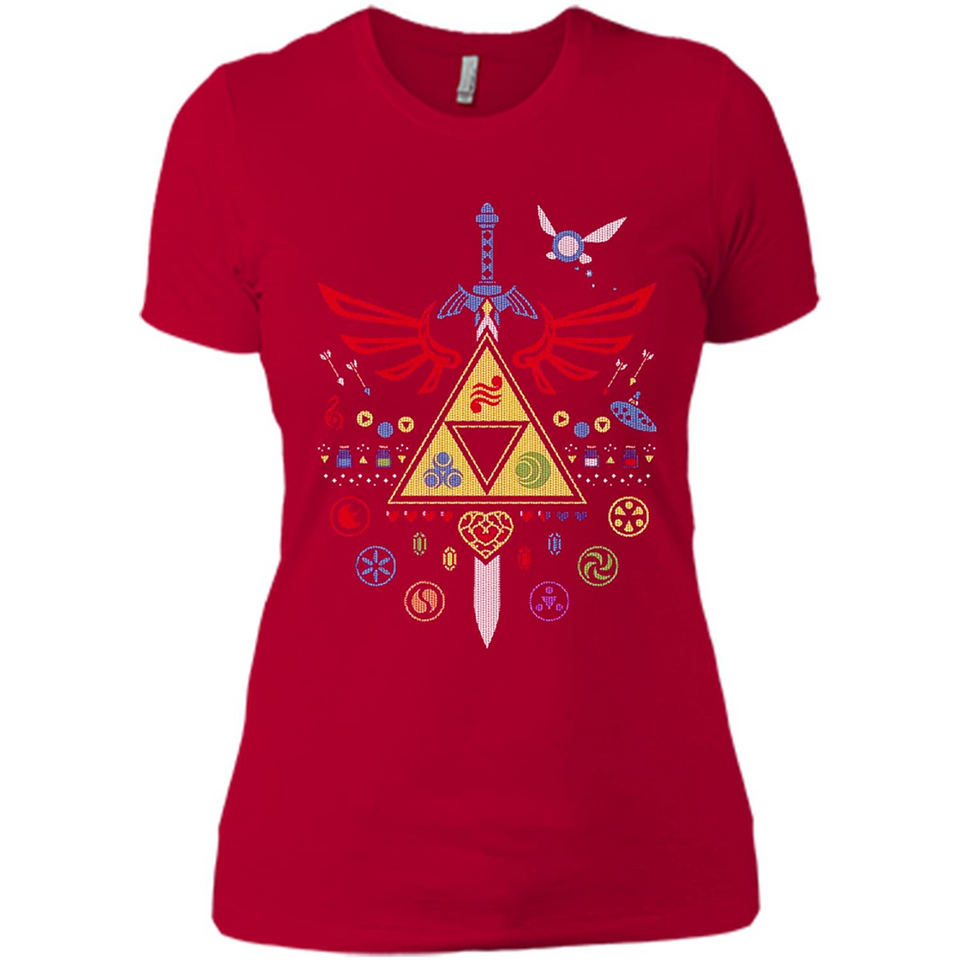 Song of Christmas Time the Legend of Zelda Ugly Sweater Perfect Christmas - Ladies' Boyfriend T-Shirt