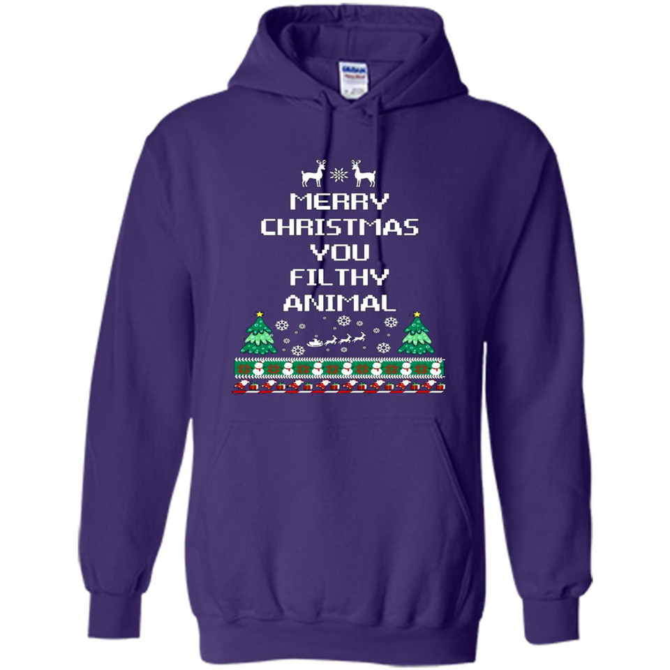 Merry Christmas You Filthy Animal Sweatshirt PINGPONG