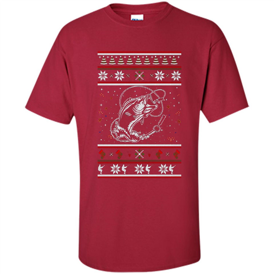 Christmas Ugly Sweater Fishing Ugly Christmas Sweater - Shirt