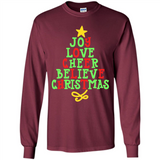 Joy Love Cheer Believe Christmas Tree