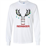Budweiser Reinbeer Funny Beer Reindeer Christmas Sweatshirt - Long Sleeve T-Shirt