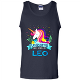Unicorns are born in Leo Birthday Rainbow Gift Ladies Custom