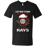 I Just Want To Drink Hot Chocolate & Watch Tampa Bay Rays Ugly Christmas Sweater PINGPONG