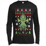 Octopus Ugly Sweater Christmas - Canvas Long Sleeve T-Shirt