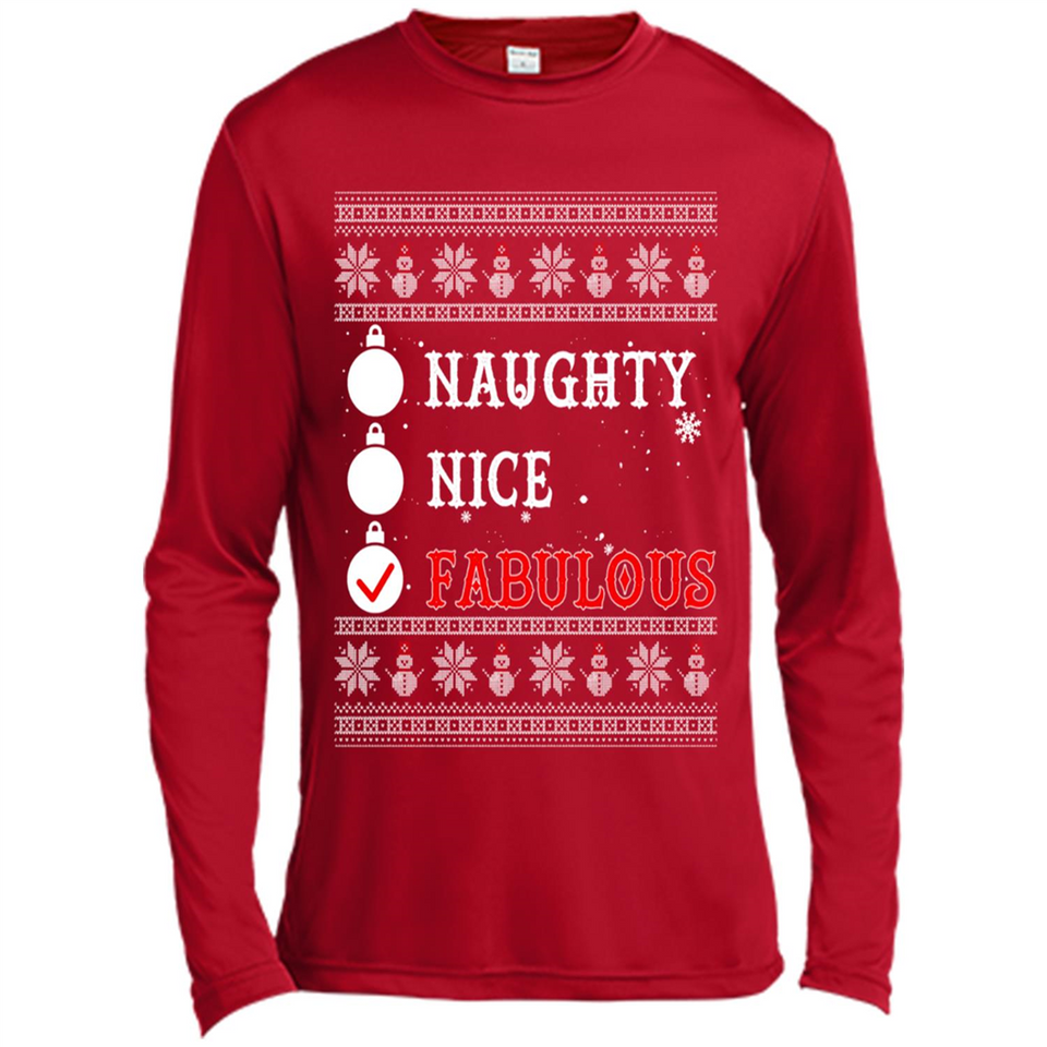 Naughty Nice Fabulous - Canvas Long Sleeve T-Shirt